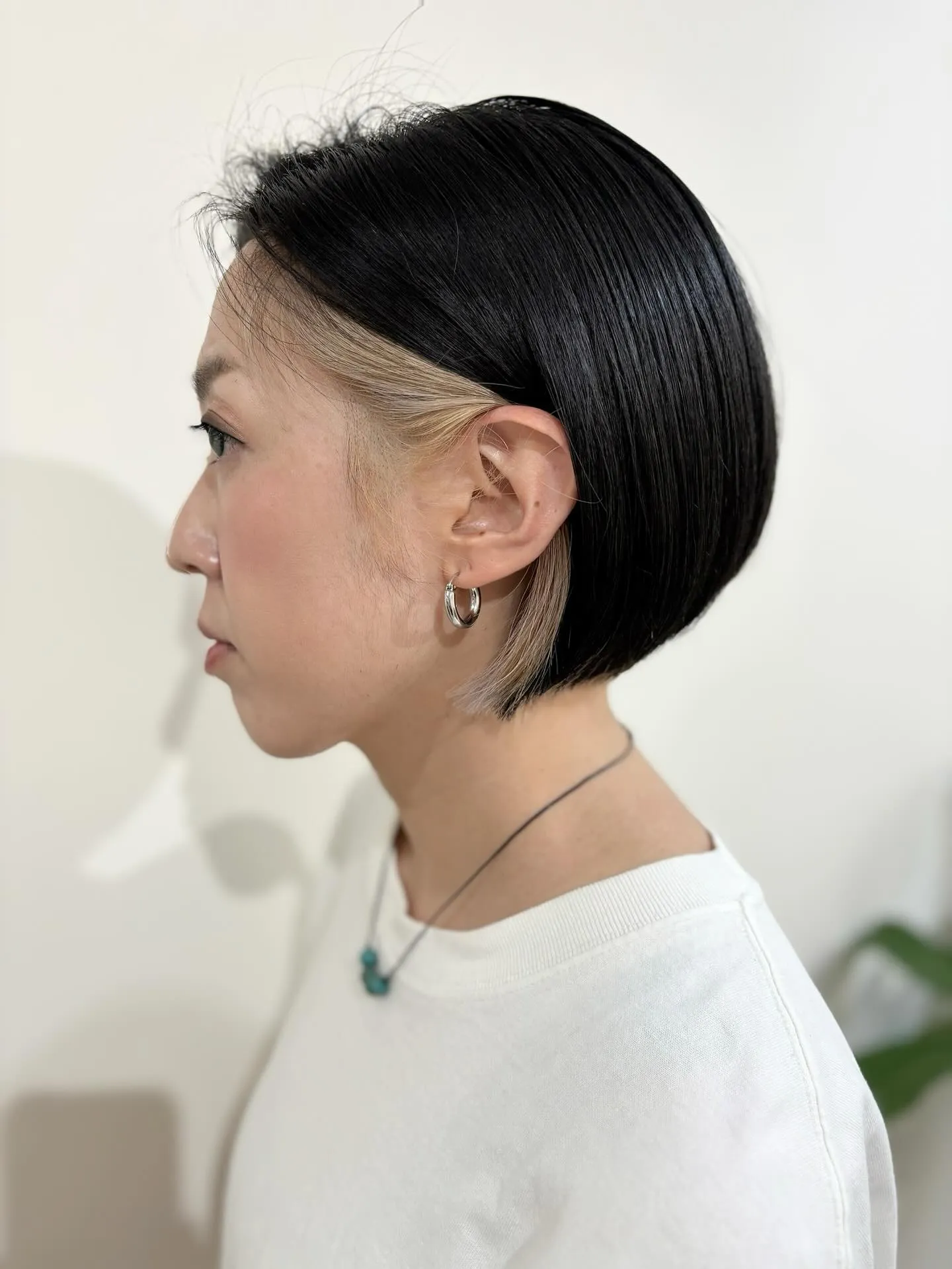 インナーカラー✖️前下がりボブ
