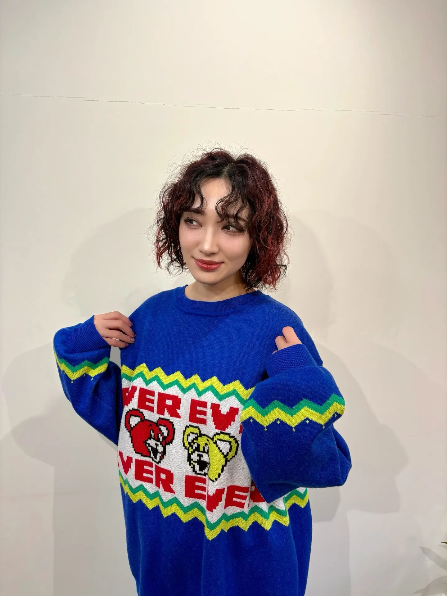 花冷え。マツリちゃんパーマスタイル