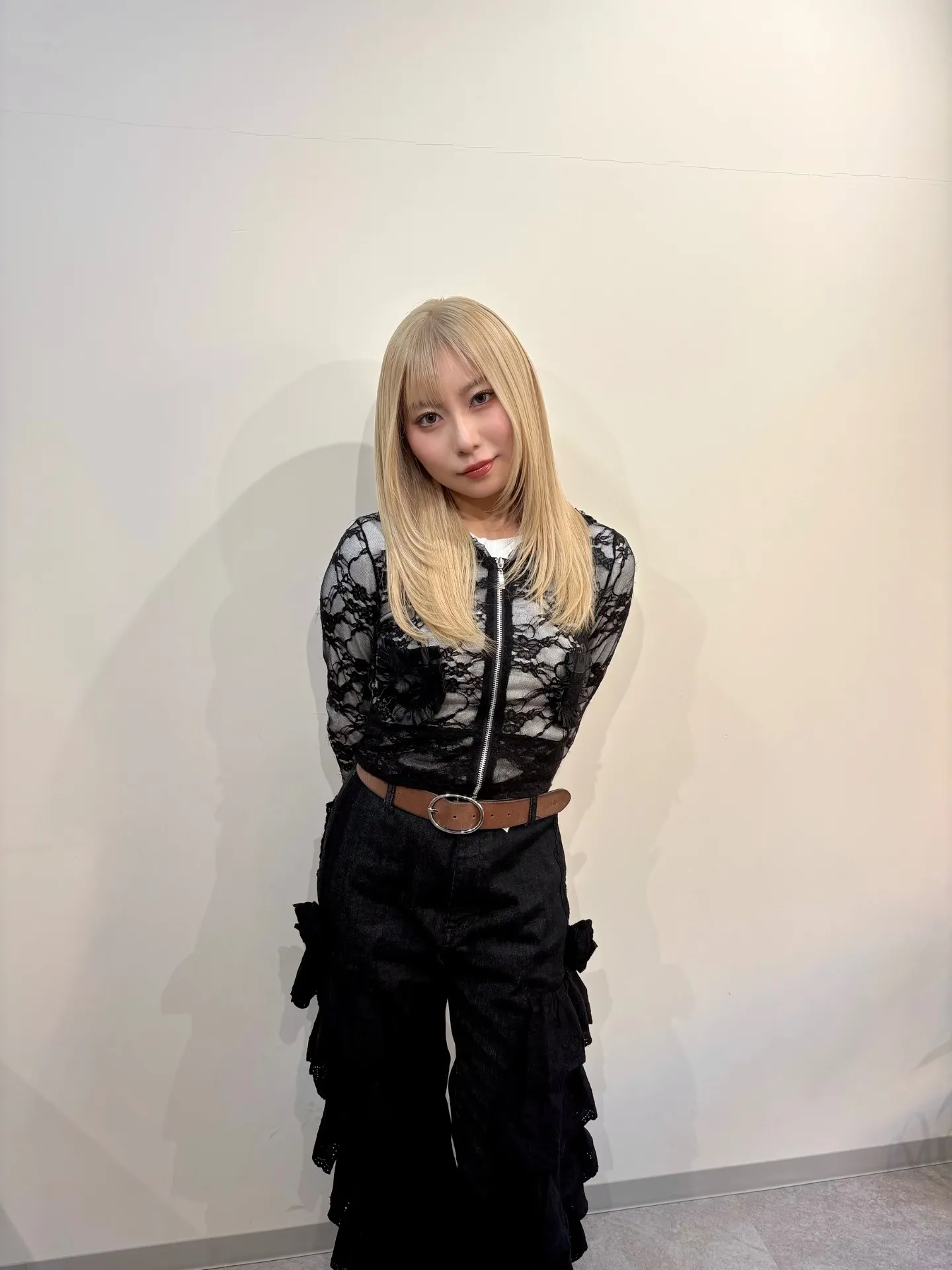 花冷え。ユキナちゃんハイトーンレイヤースタイル