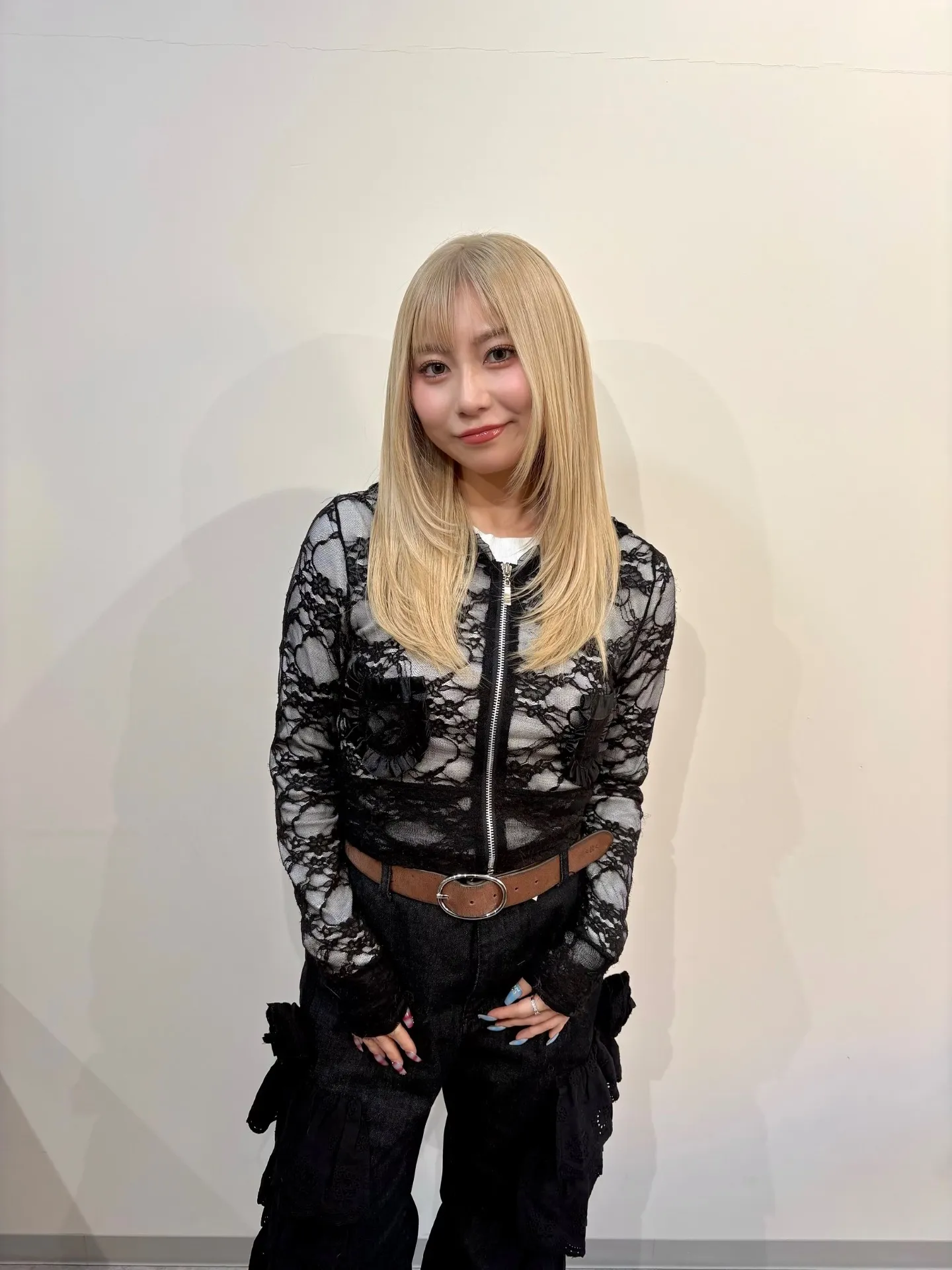 花冷え。ユキナちゃんハイトーンレイヤースタイル