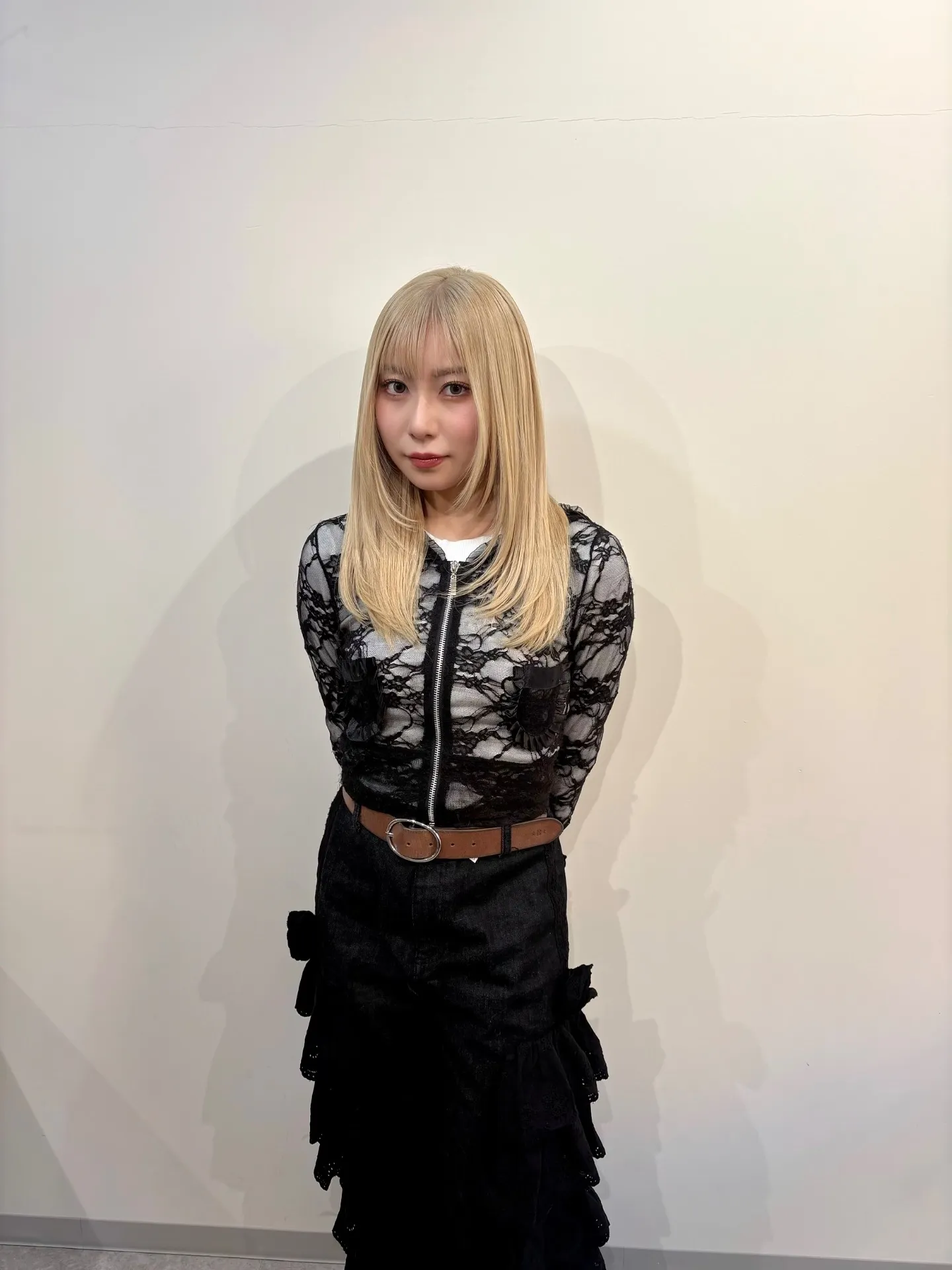 花冷え。ユキナちゃんハイトーンレイヤースタイル