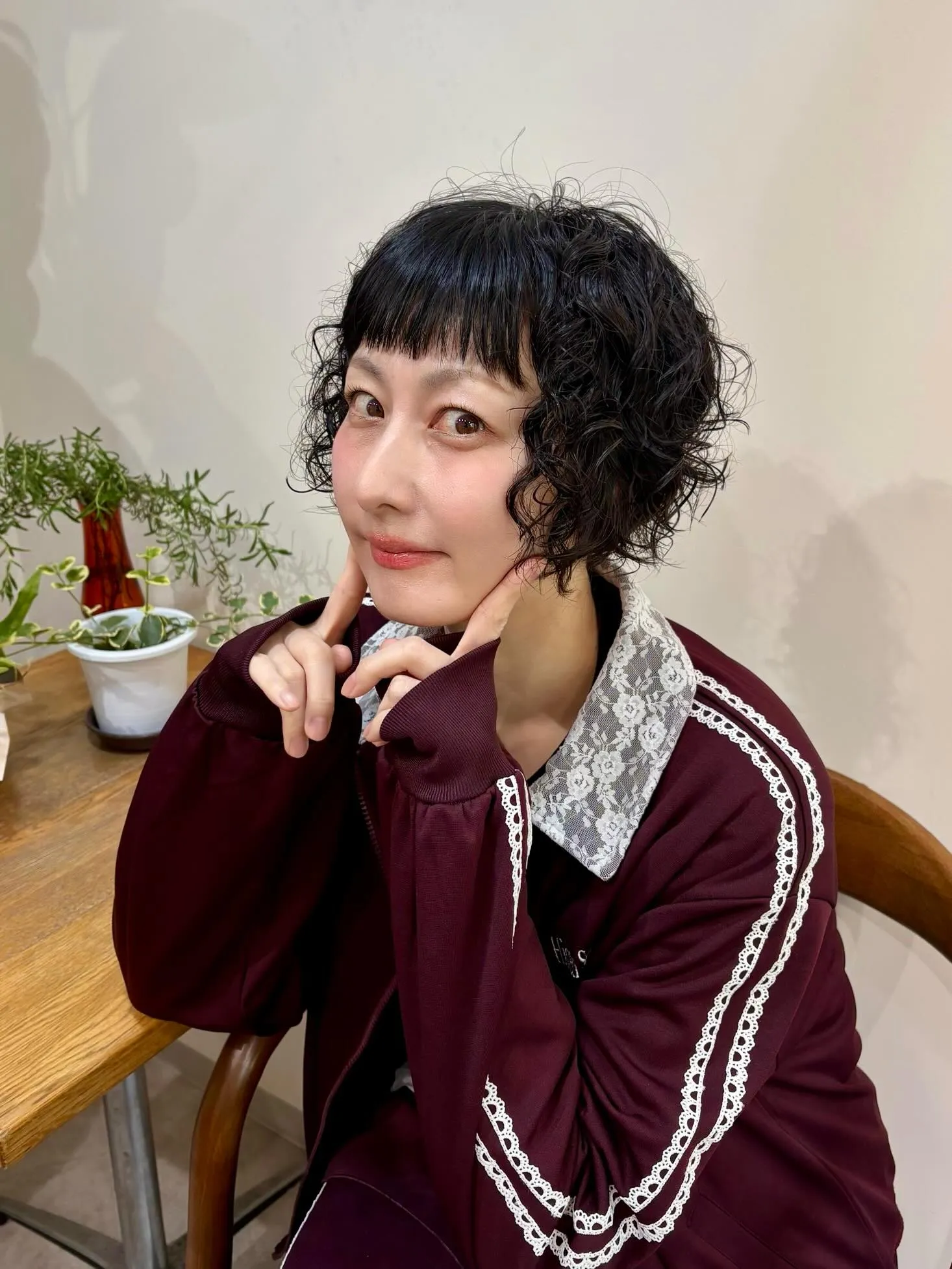 鳥居さんパーマメンテナンス✂️