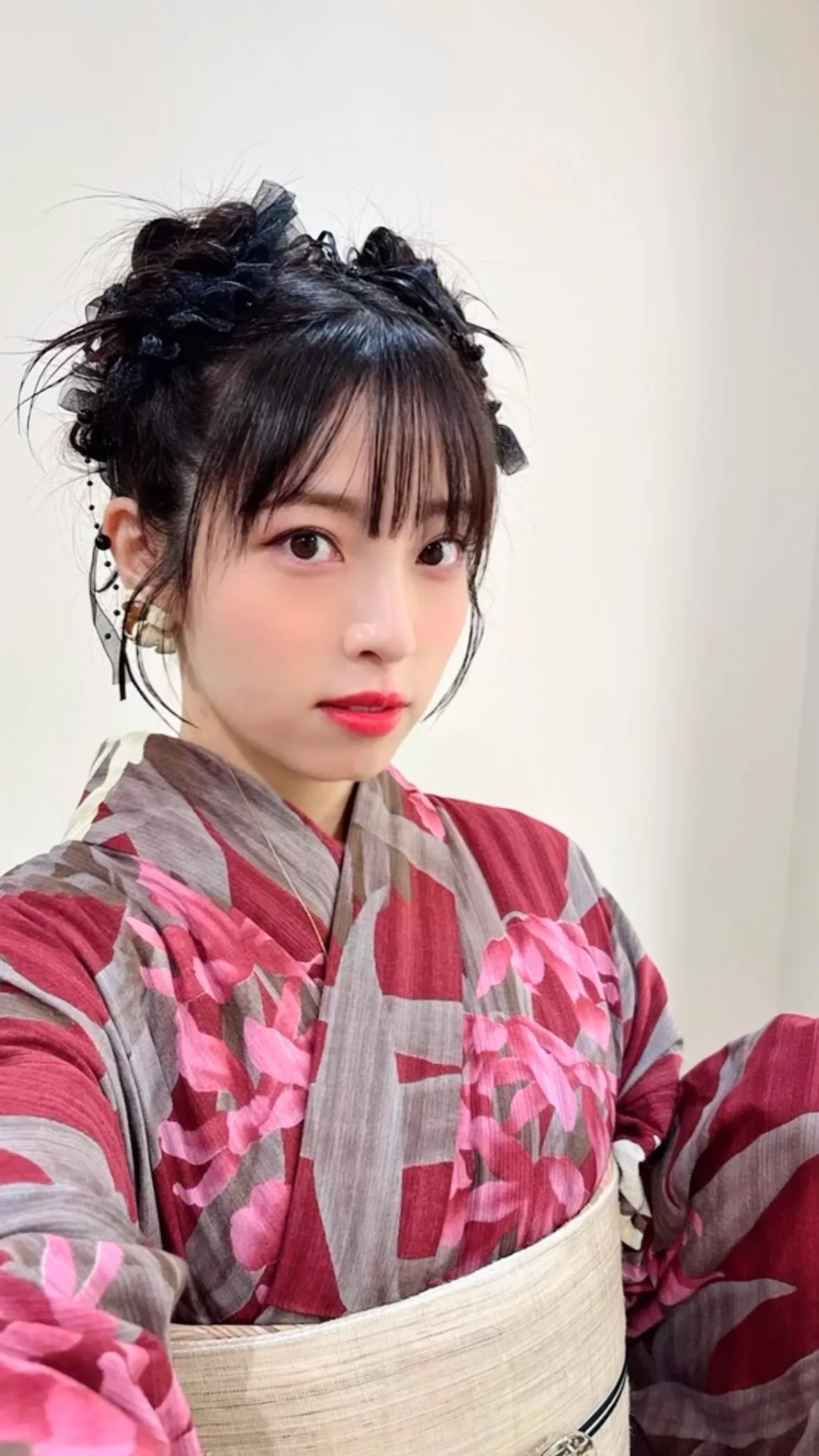 あみちゃんの浴衣ヘア＆メイクさせていただきました🎐